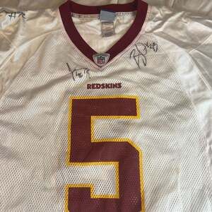 Reebok On-Field NFL Washington Redskins McNabb #5 Jesery, with three autographs